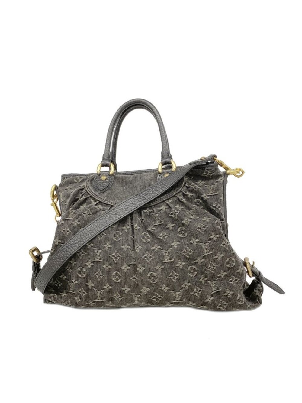 Louis Vuitton Handbag Monogram Denim Neo Cabby GM Noir 2-Way Bag
